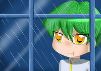 Season 0 Kaiba Staring At the Rain Through a Window