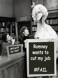Fired Big Bird / Mitt Romney Hates Big Bird