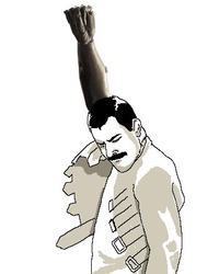 Freddie Mercury Rage Pose