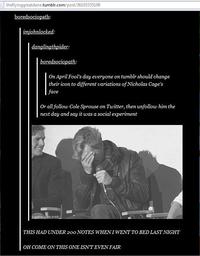 Cole Sprouse's Tumblr Experiment