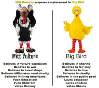 Fired Big Bird / Mitt Romney Hates Big Bird