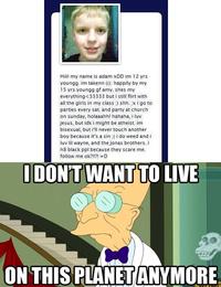 I Don't Want to Live on This Planet Anymore