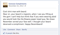 University Compliment Facebook Pages