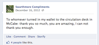 University Compliment Facebook Pages