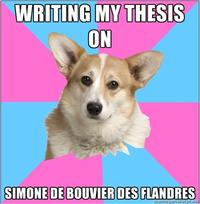 Critical Feminist Corgi