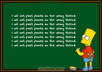 Bart Simpson's Chalkboard Parodies