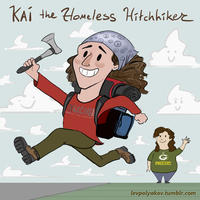 Kai the Hatchet-Wielding Hitchhiker