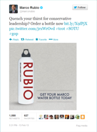 Marco Rubio's Water Break