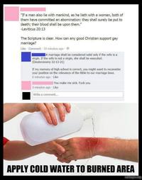 Apply Cold Water To That Burn