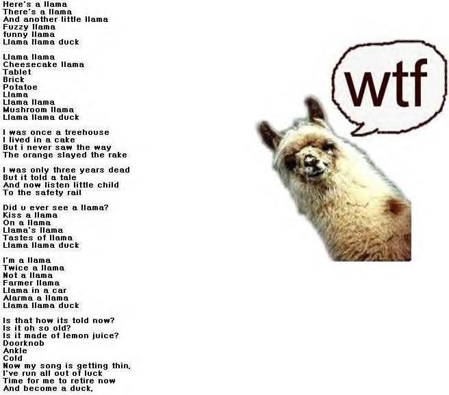 The Llama Song