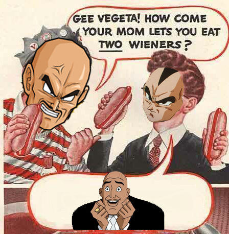 Gee Bill how come your mom﻿ lets you eat two wieners? 