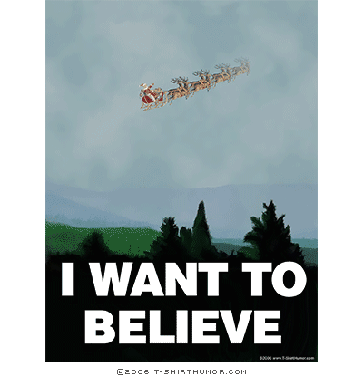 "I Want To Believe" Poster