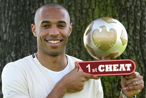 Thierry Henry's hand