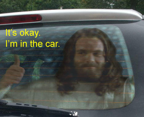 JESUS CHRIST IT'S A LION GET IN THE CAR!