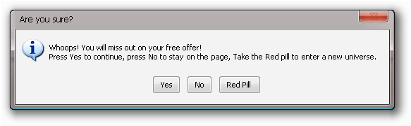 Fake/Funny Error Messages