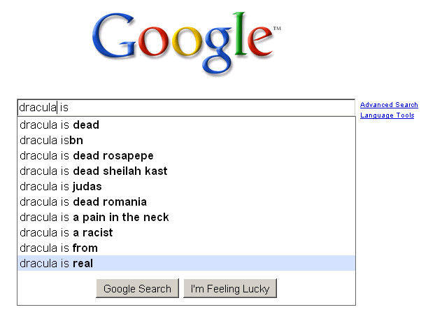 Google Search Box Suggestions 