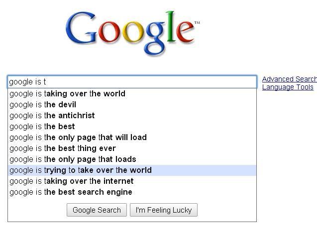 Google Search Box Suggestions 