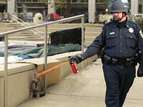 Casually Pepper Spray Everything Cop