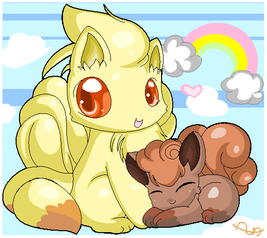 Chibi_Vulpix_and_Ninetails_by_aunRina.png