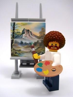 Lego Bob Ross