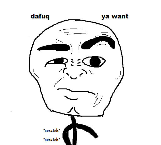 Whenever you see your friend makes this face, he means: