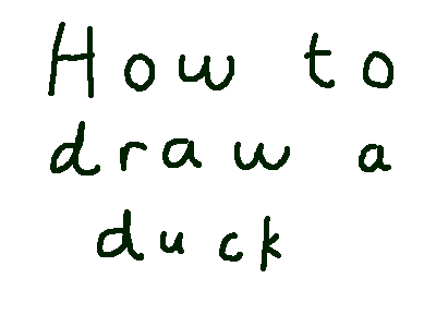 How to Draw a Duck