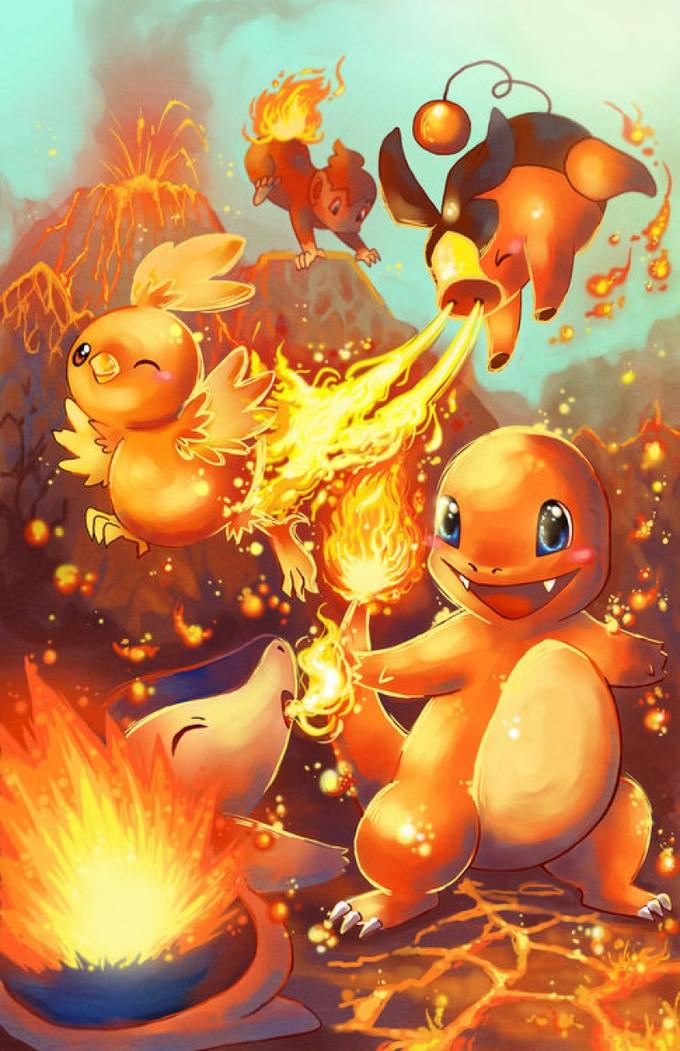 Pokemon Fire Starters