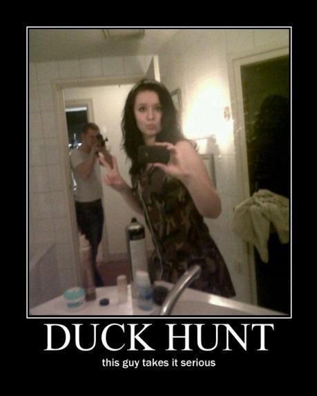 bathroom mirror duckface photobomb