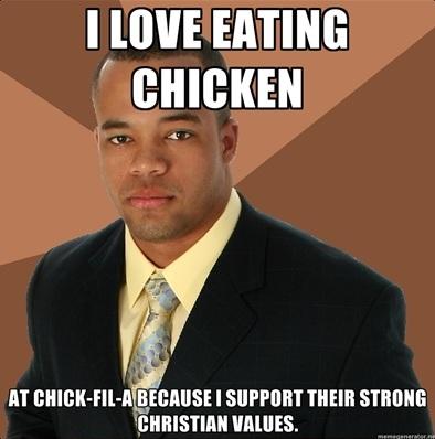 i love eating chicken