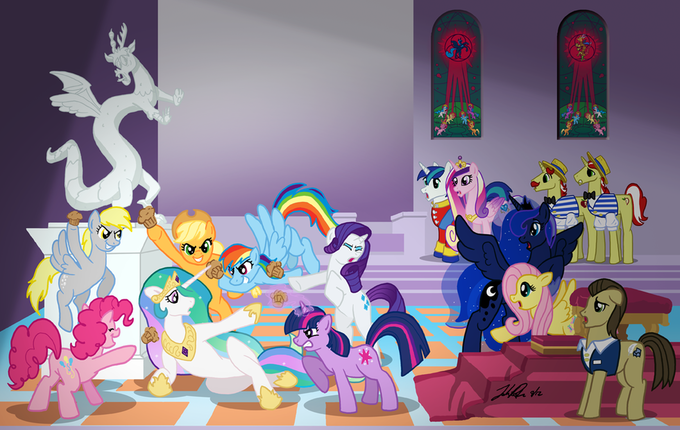 Then fall, Celestia.