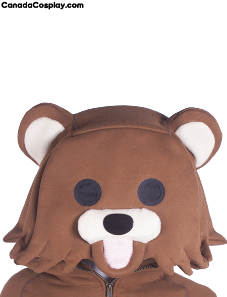 Pedobear Hoodie Face from canadacosplay.com