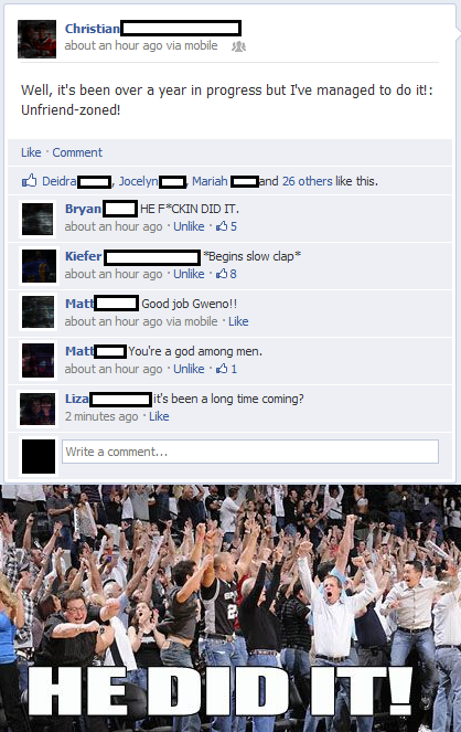 Unfriend-Zoned!