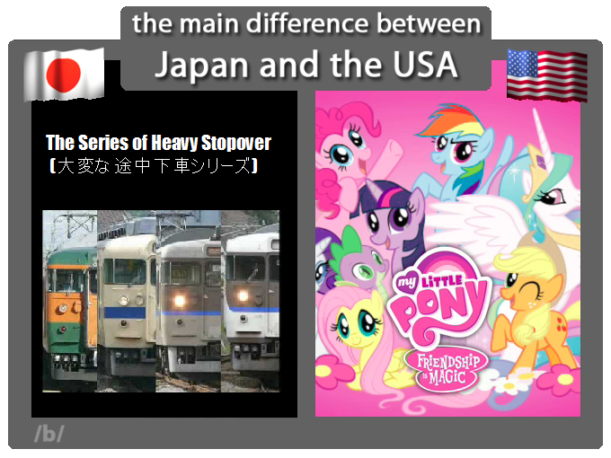 The Series of Heavy Stopover (大変な途中下車シリーズ) VS. My Little Pony: Friendship is Magic