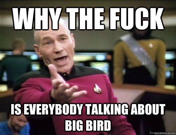 Why the Fuck is Everybody Talking About Big Bird