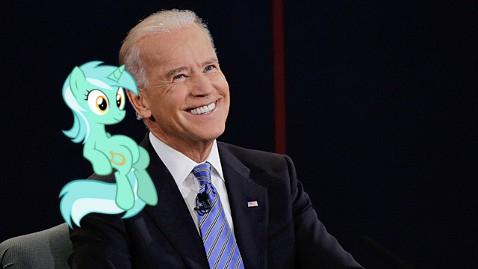 Sitting Lyra/Laughing Joe Biden