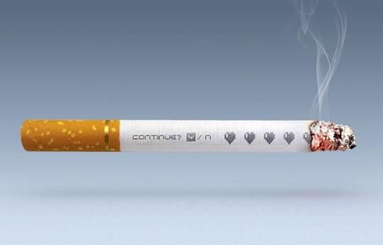Smoking Ad Video Game Hearts