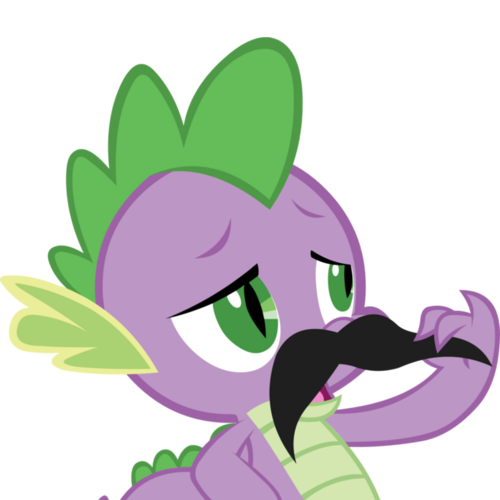 Spike's Movember stache.