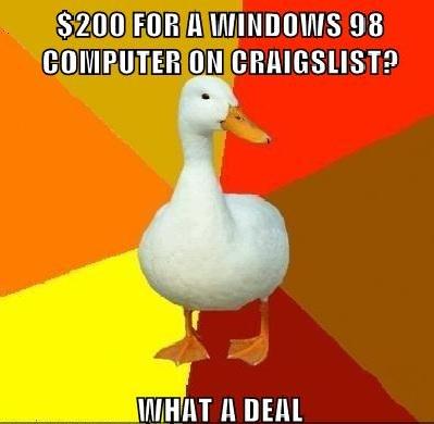 Technologically Impaired Duck