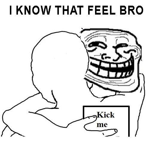 are you kicking me?