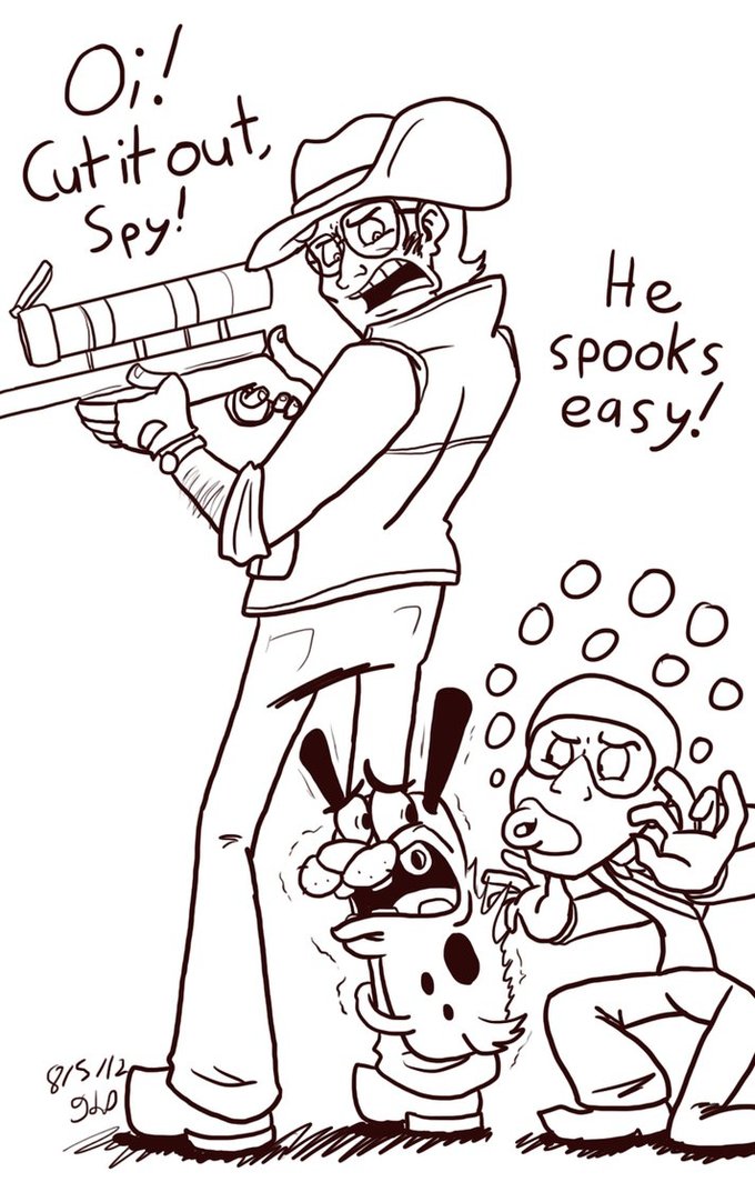 He spooks easily