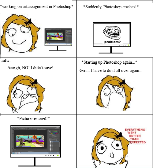 Happened just now...
