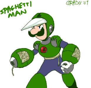 Spaghetti Man - The new Mega Man Robot Master