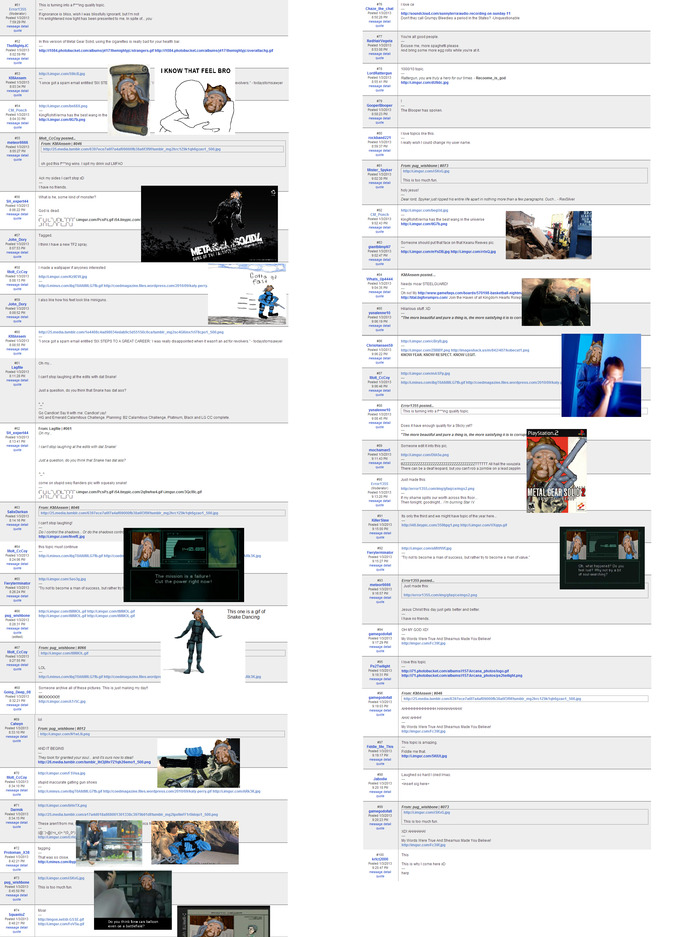"RIP Solid Snake" topic from Gamefaqs Current Events board - Page 2