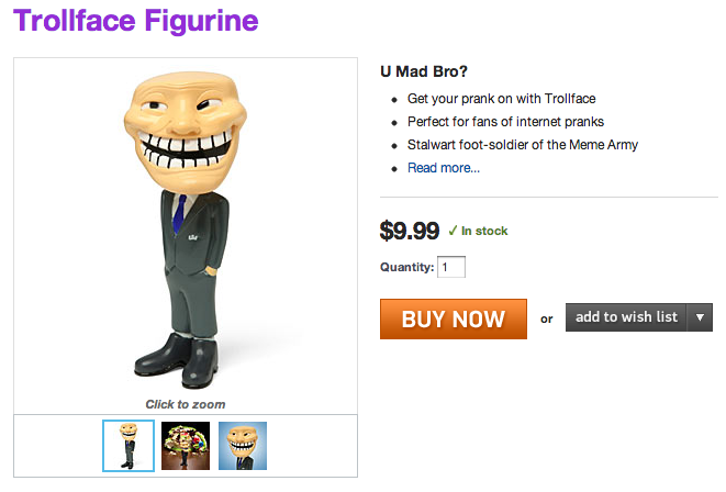 Trollface Figurine