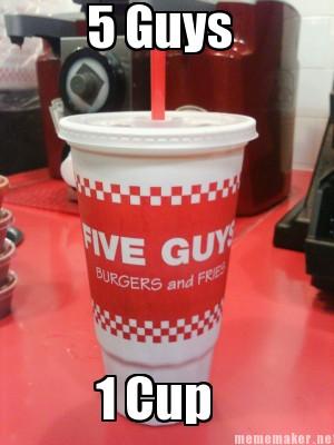 5 guys, one cup