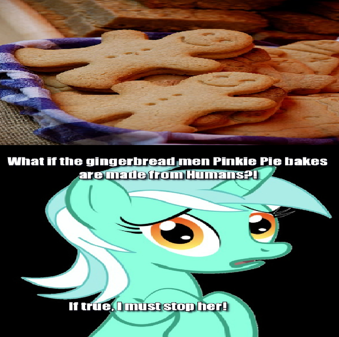 What if the gingerbread men Pinkie Pie bakes are made from Humans?!