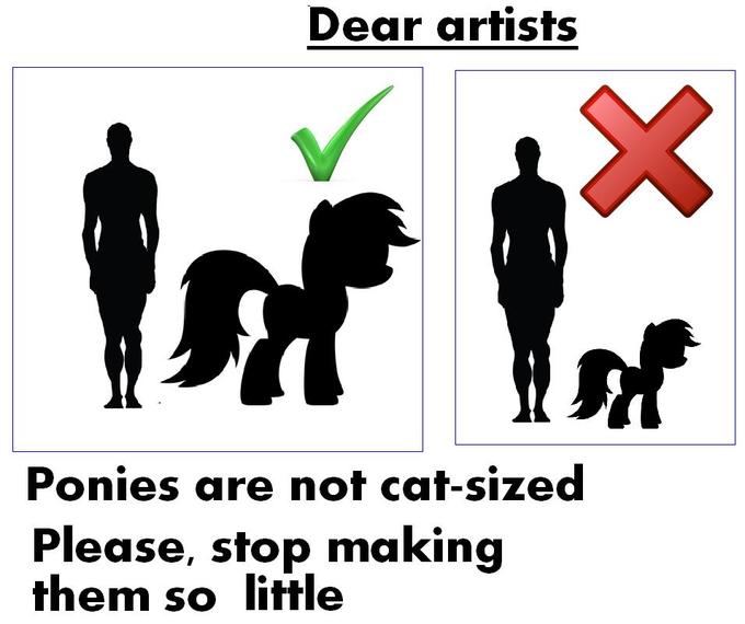please stop making ponies to small compared to humans :((