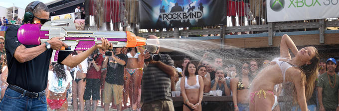 Obama Wet T-Shirt Contest