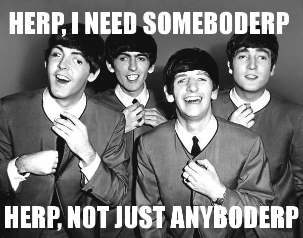 HERP, I NEED SOMEBODERP