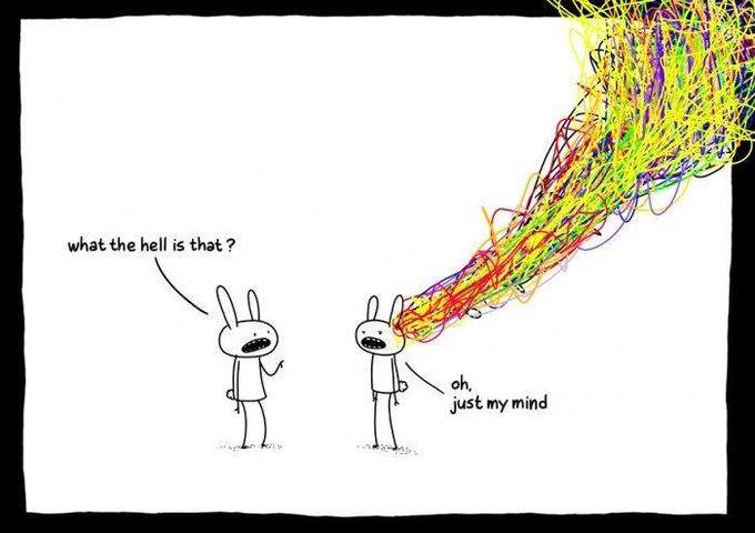 Oh, just my mind.